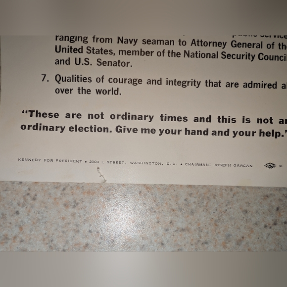 Vintage 1968 Robert F. Kennedy Campaign Poster - Picture 3 of 6